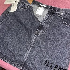 Denim skirt jean helmut lang